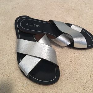 Slippers for Women in Silver by Jcrew